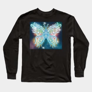 Airbrush Ice Butterfly Long Sleeve T-Shirt